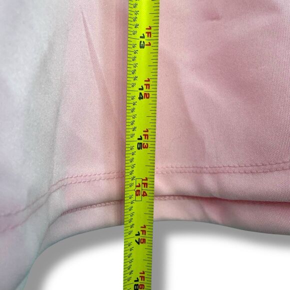 NEW Hot Topic Pastel Pink Pleated Mini O Chain Mini Skirt Size Small Ruffle Sexy - Picture 6 of 7